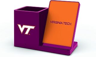 NCAA Unisex Cell Phone Wireless Charging Stand and Desktop Organizer