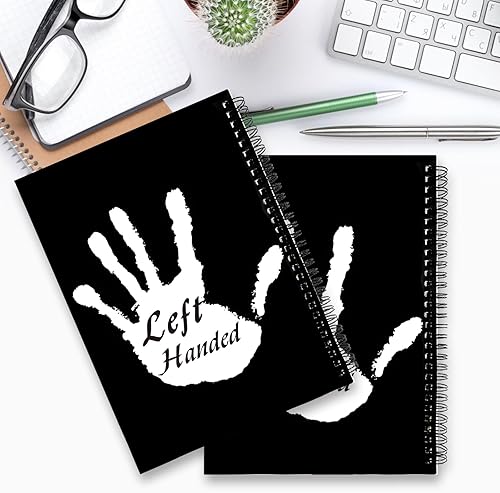 Miniatura 5 de 2 cuadernos para zurdos, cuadernos en espiral, cuadernos en espiral para zurdos, cuaderno de tapa dura para zurdos, regalo para zurdos, suministros