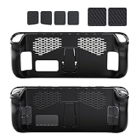 Vista 1 de Wedorat Protective Case for Steam Deck with Small Stand, Silicone Soft Cover Protector, Shockproof Anti-Scratch Anti-Collision Accessories Skin