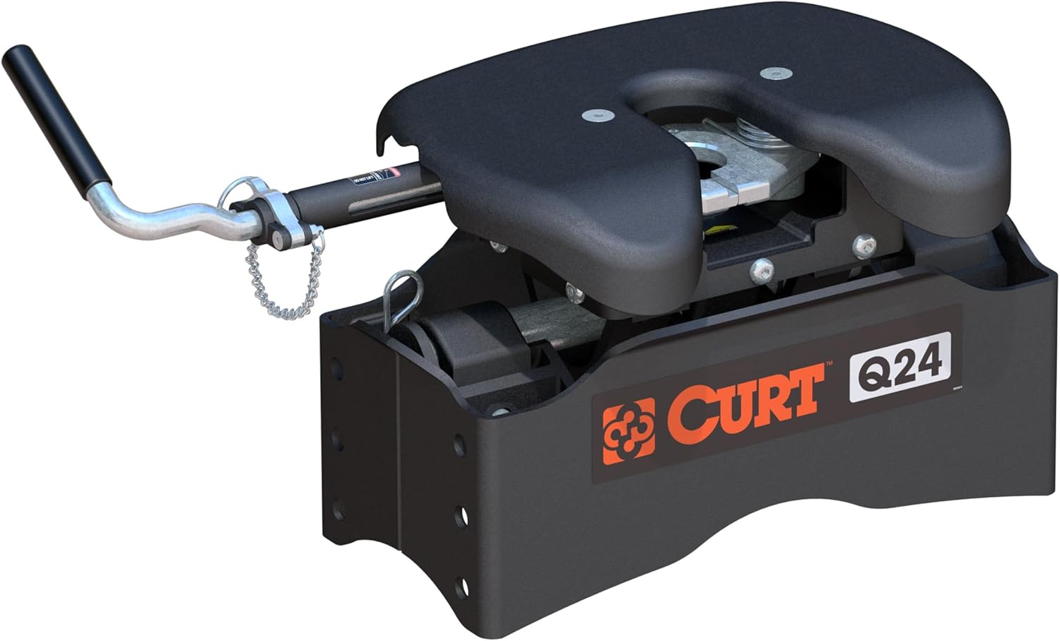 CURT 16545 Q24 5th Wheel Hitch Head Only, Legs or Roller Required, 24,000 lbs