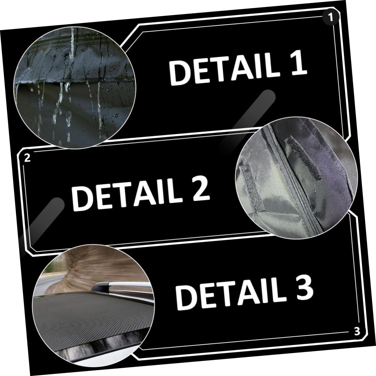 Mikinona 1Pc Vehicle Cargo Roof Bag Durable Car Roof Cargo Holder for Enhanced Storage Space Practical Luggage Carrier for All Vehicle Types