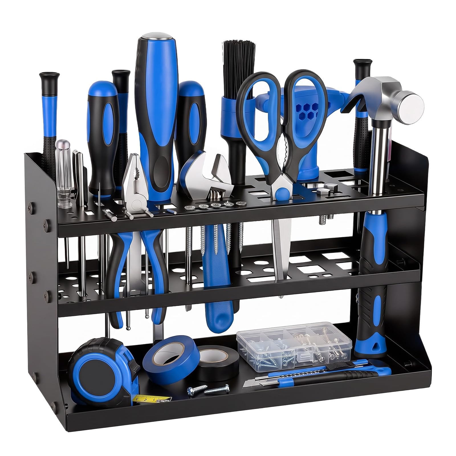 Screwdriver Wall Holder - Metal Tool Rack for Garage Workshop Pliers Rack