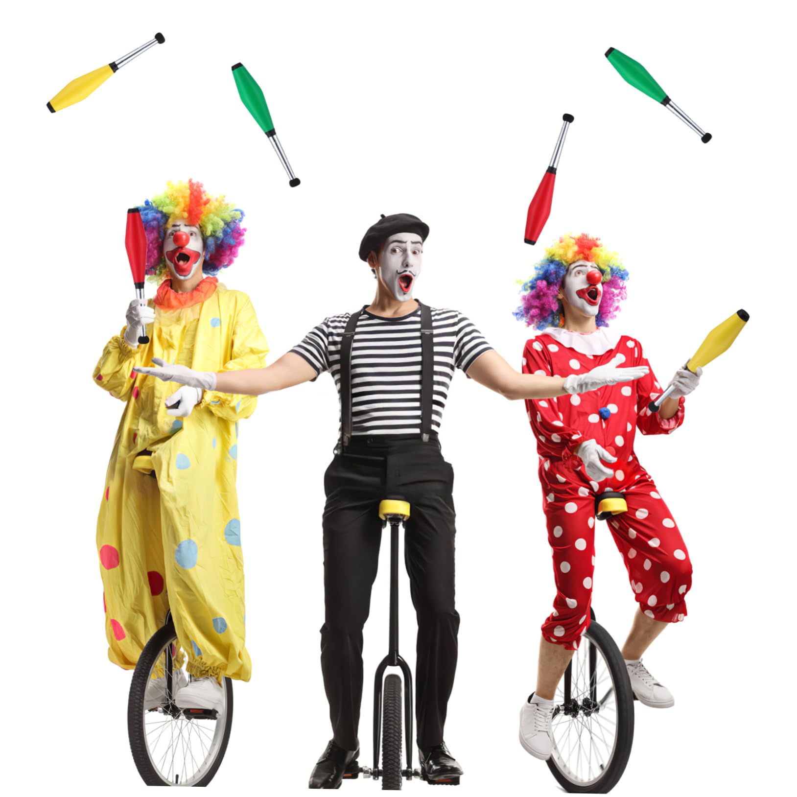 NAMOARLY Juggling Pins Boys and Girls 3 Yellow Juggling Sticks Beginner for Family Fun