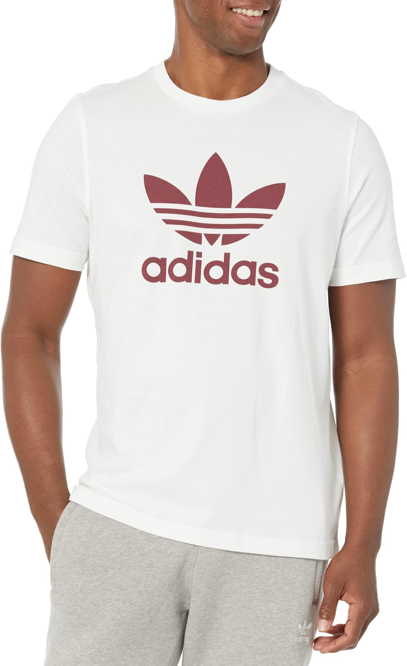 adidas red california t shirt