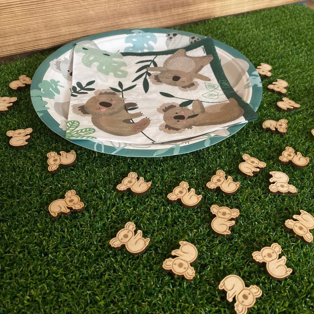 Koala Wooden Party Table Scatter, koala party, table scatter, childrens koala party, table decoration, table confetti