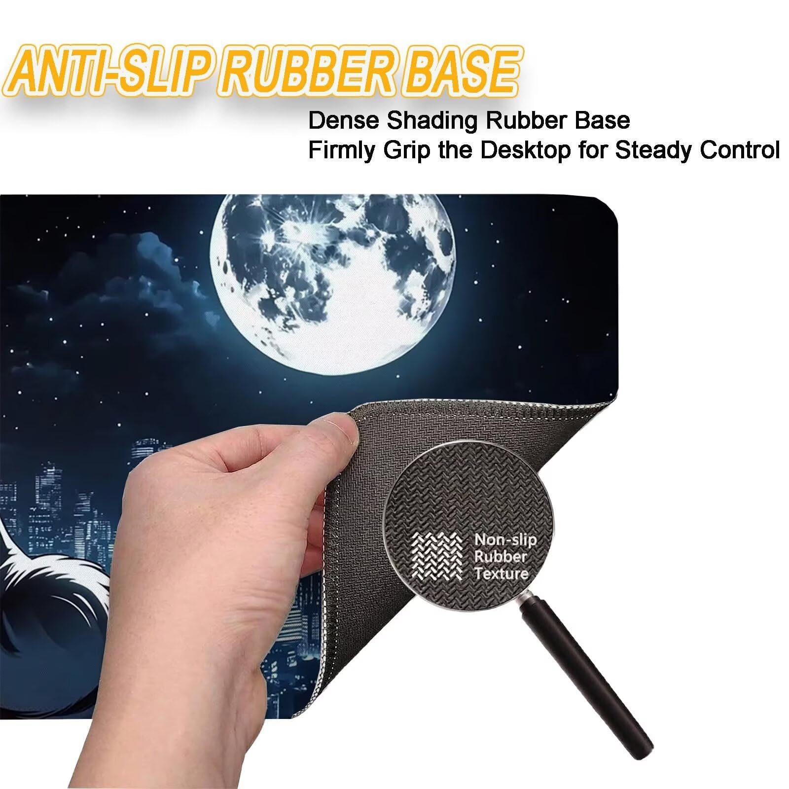 Tappetino Mouse 900x450mm | Superficie Ultra-Liscia | luna 0-z672