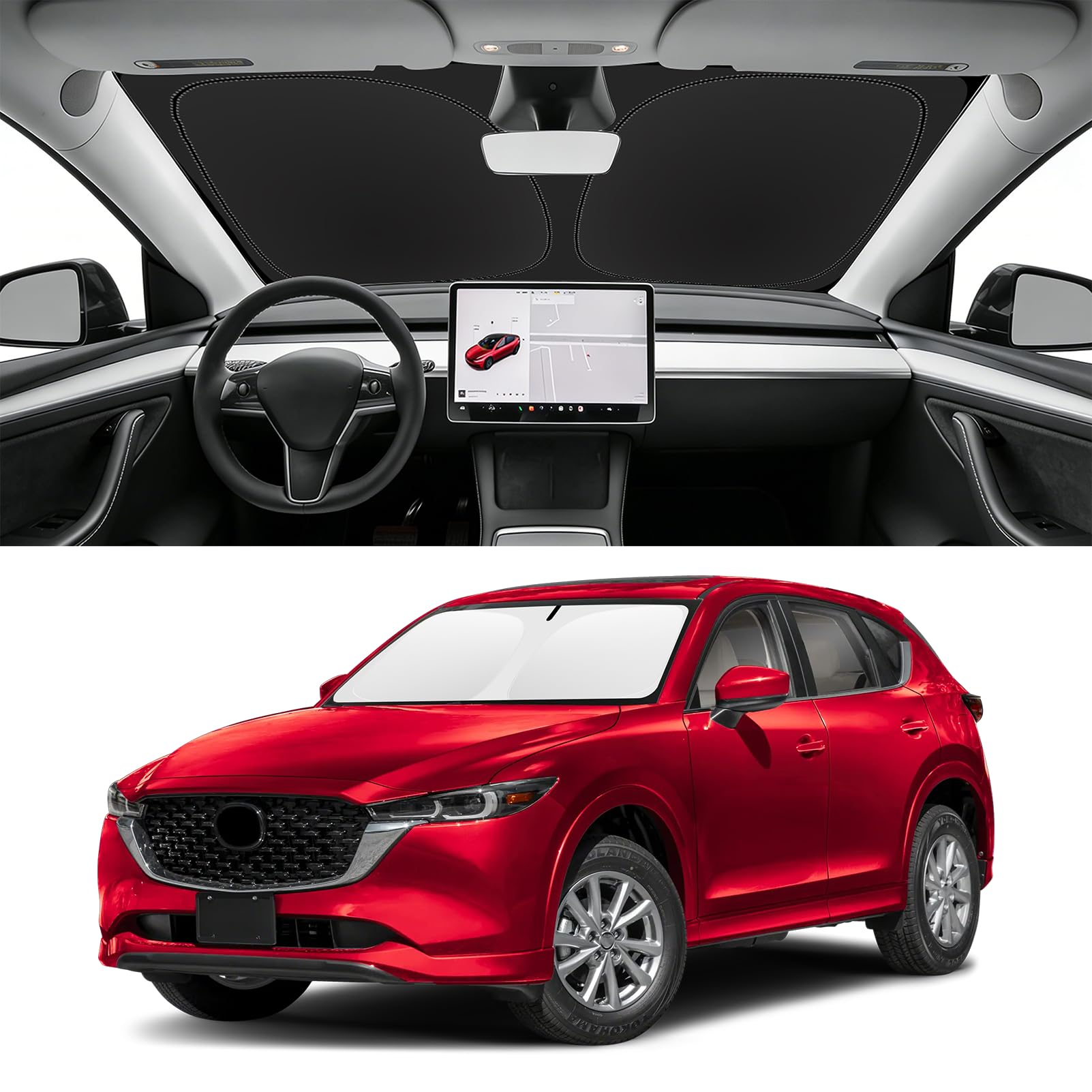 Custom Fit Windshield Sun Shade for Mazda CX5 2017-2025