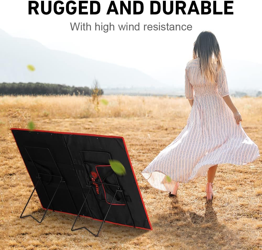 DOKIO Adjustable Tilt Solar Panel Bracket – Portable Stainless Steel Stand for Foldable Panels, Quick Angle Adjustment, Lightweight for RV, Camping, Balcony - Image 8