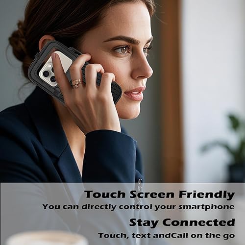 Miniatura 4 de Funda para teléfono celular con correa cruzada ajustable y correa para la muñeca, bolsa transparente para teléfono celular compatible con pantalla