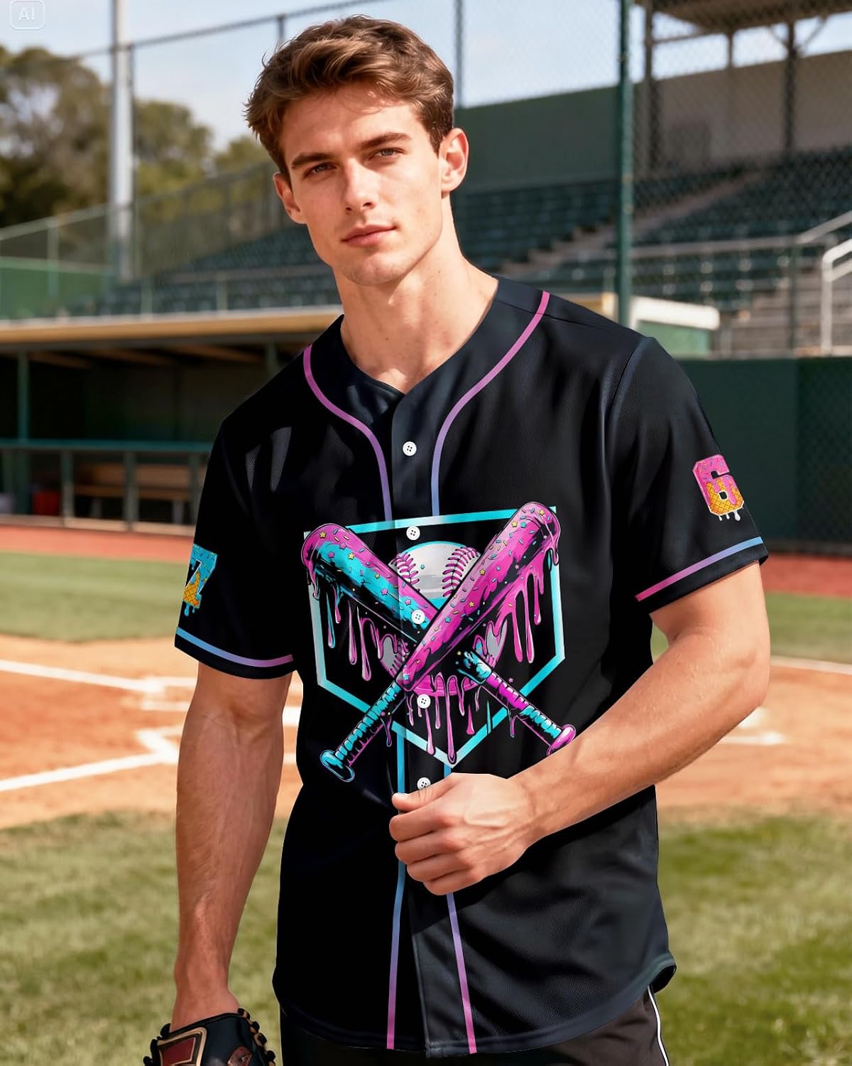 99TIMORO Fathers Holiday Graphic Baseball Jersey Shirts for Men and Women, Street Wear Funny Short Sleeve Top, Summer