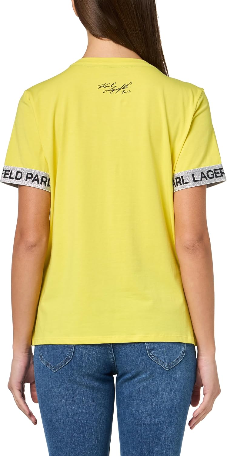 Karl Lagerfeld Women's Casual Logo Fun Iconic T-Shirt