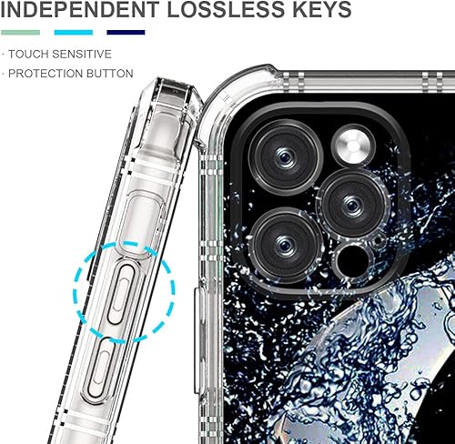 Miniatura 5 de CARLOCA Funda compatible con iPhone 13 Pro Max para niña, transparente con diseño de fútbol chisporroteante, diseño de patrón mate, funda protectora