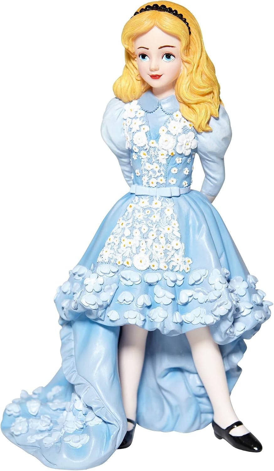 Enesco Disney Showcase Couture de Force Alice in Wonderland Blue Dress Figurine, 7.09 Inch, Multicolor