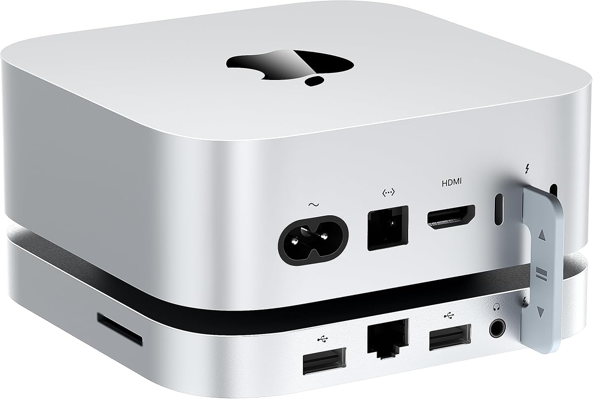 Mate Mini-B 80Gbps Mac mini M4 Dock & Stand, Up to 8TB NVMe SSD Expansion, PD3.0 Port, SD4.0 Card Reader, 2.5G LAN, 2*USB-A 5Gbps for Laptops/Desktop PC/Mini PC