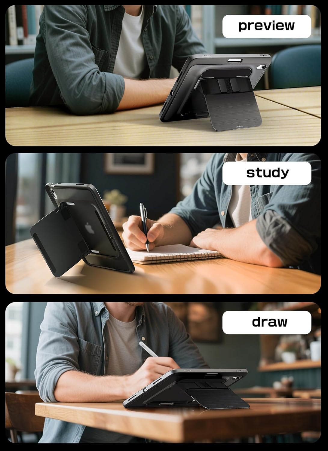 for iPad A16 11th Generation Case & Apple Watch 46mm Band with Case