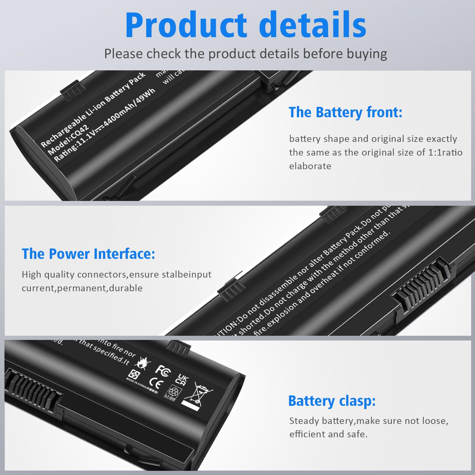 593553-001 593554-001 MU06 MU09 Batteria di ricambio per notebook HP CQ32 CQ42 CQ43 CQ56 CQ57 CQ62 CQ72 435 436, Pavilion DM4 G4 G6 G7 DV3-4000 DV5-2000 DV6-3000 DV7-6000