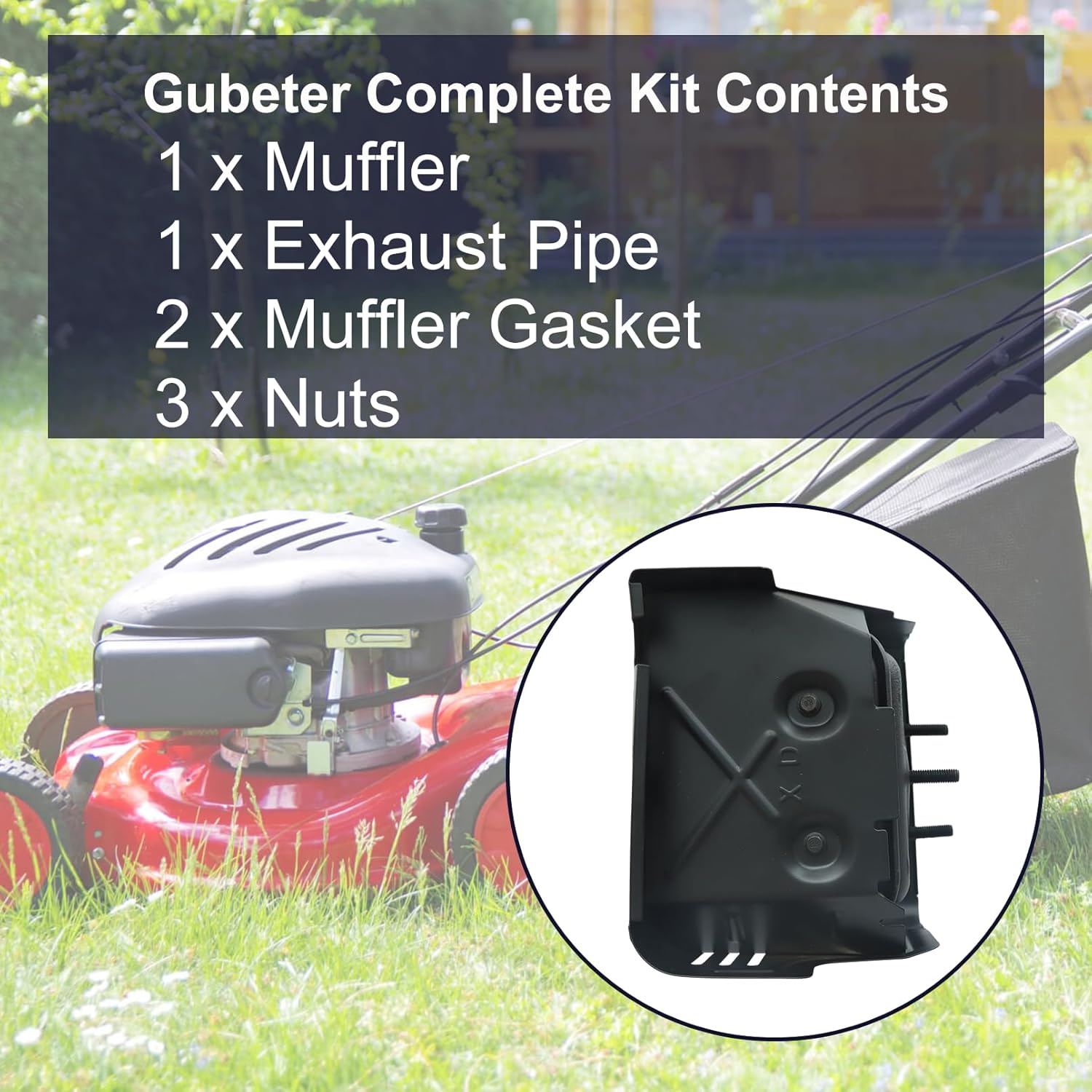 18310-ZE2-W61 Muffler Assembly Kit For Honda GX340 GX390 GX420 11HP 13HP 16HP Harbor Freight Predator 420cc Champion 389cc 420cc 439cc Water Pump Snowblower Pressure Washer For 18310-ZE2-W62