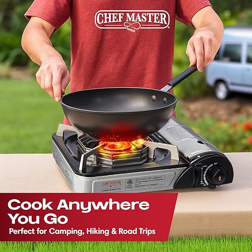 Miniatura 7 de Chef-Master 90011 1 quemador de butano, rango cubierta - 9,925 BTU