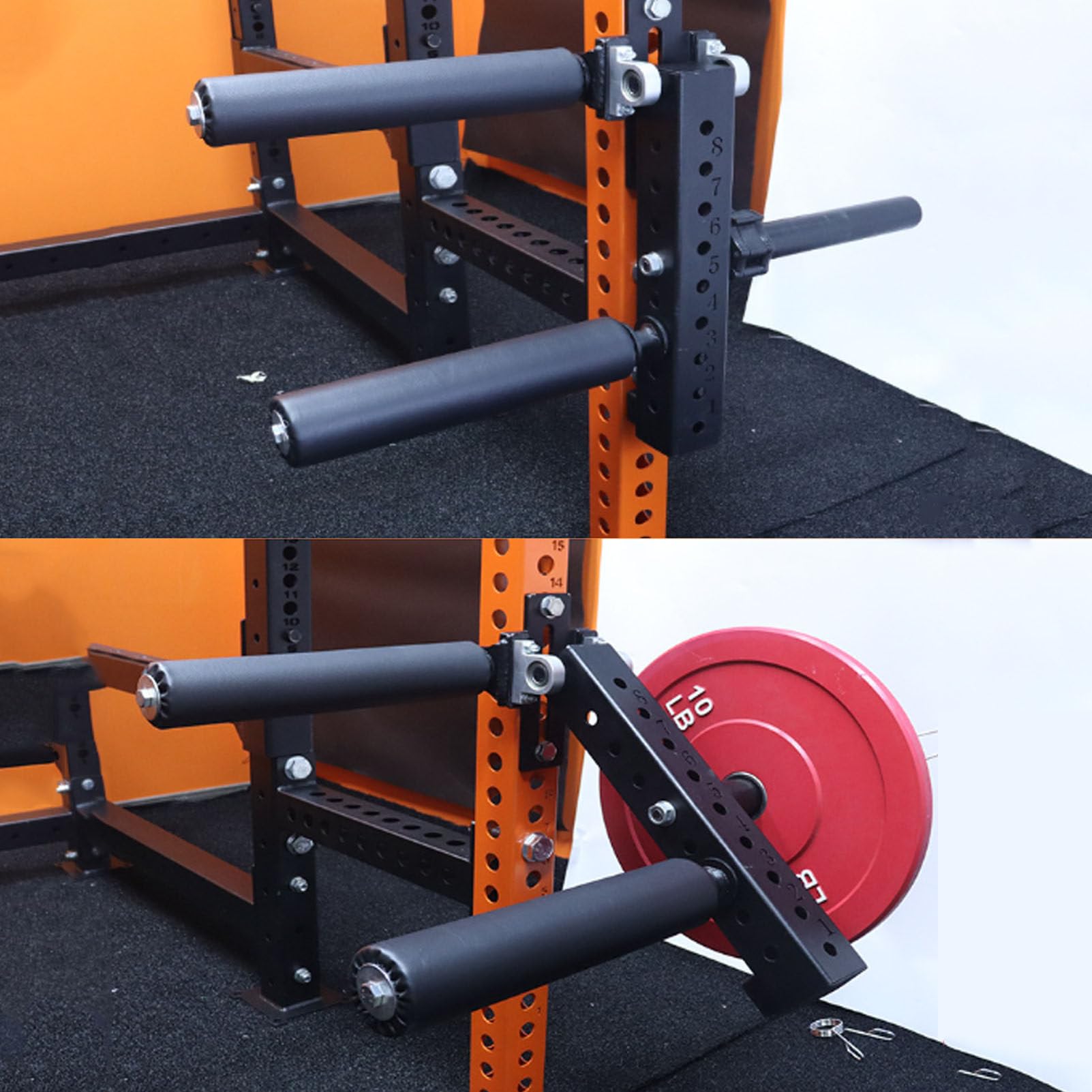 Beinstrecker-Gerät im Sitzen, Training der Beinmuskelgruppen, Zubehör für Fitness-Kniebeugenständer, Beinkraft-Curl-Trainingsgerät für Sportler, Maximale Belastung 272 kg, 18–25 mm Durchmesser