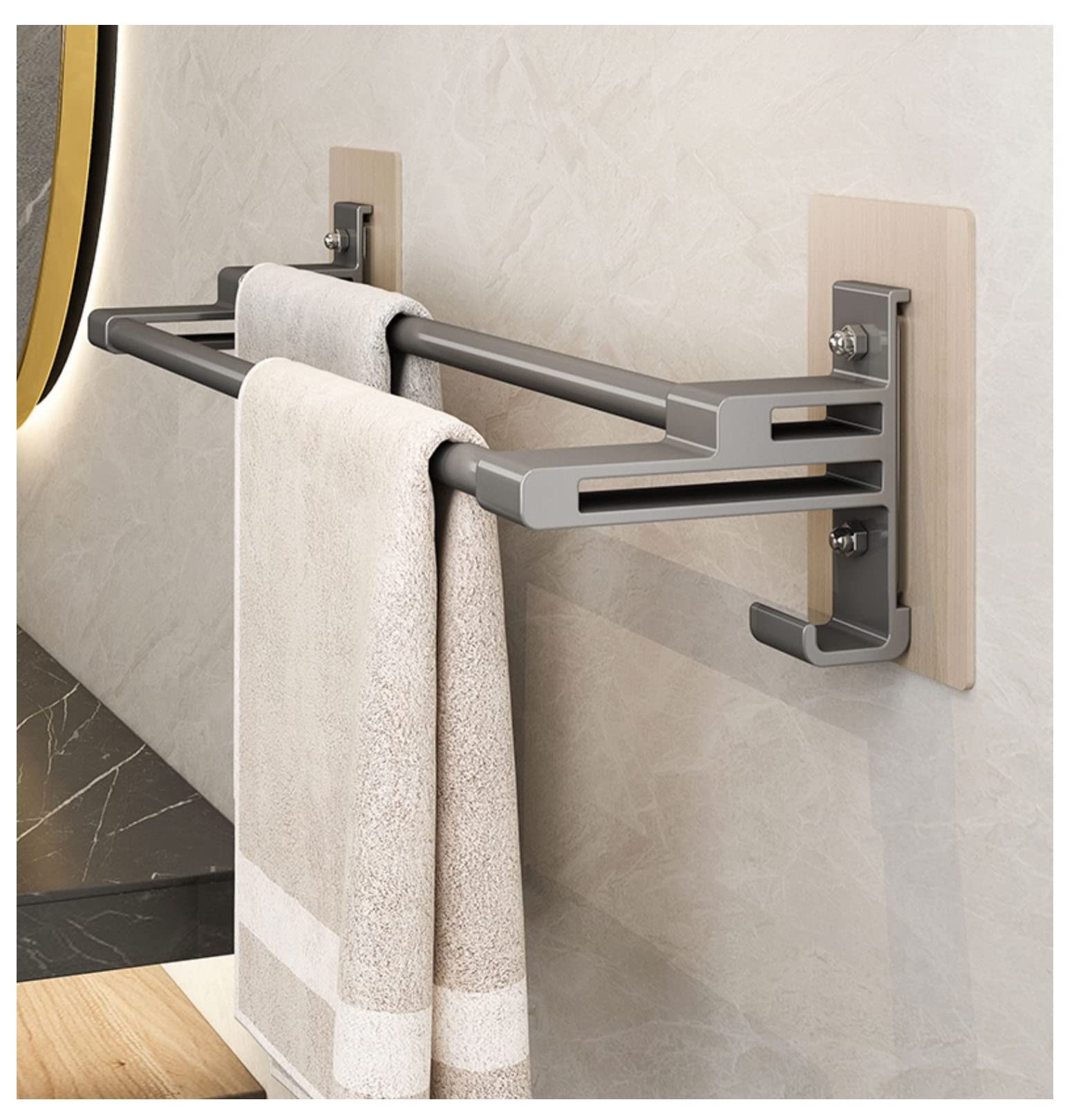 Toallero Toallero De Acero Inoxidable 304 O Montado En La Pared, Soportes De Baño Varilla para Baños Cocina Paños para Platos Perchero Estante Acero Inoxidable 304 (Color: B, Tamaño: 40 Cm)