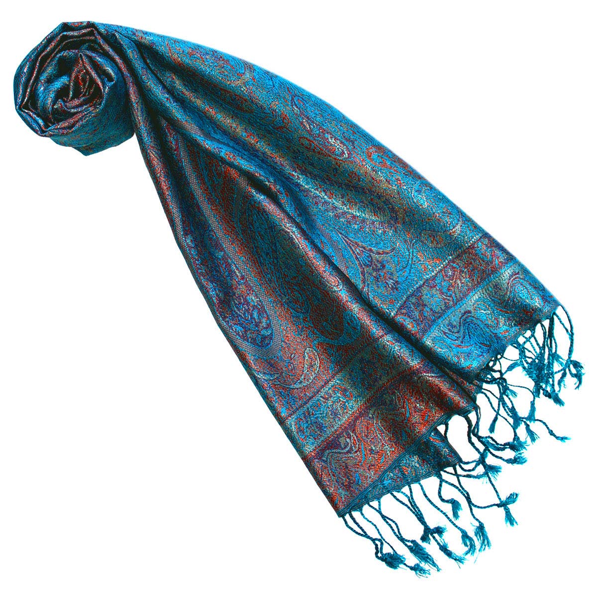 Lorenzo Cana Seidenschal für Männer Schal 100% Seide gewebt Herrenschal elegant Paisley Muster Ton in Ton