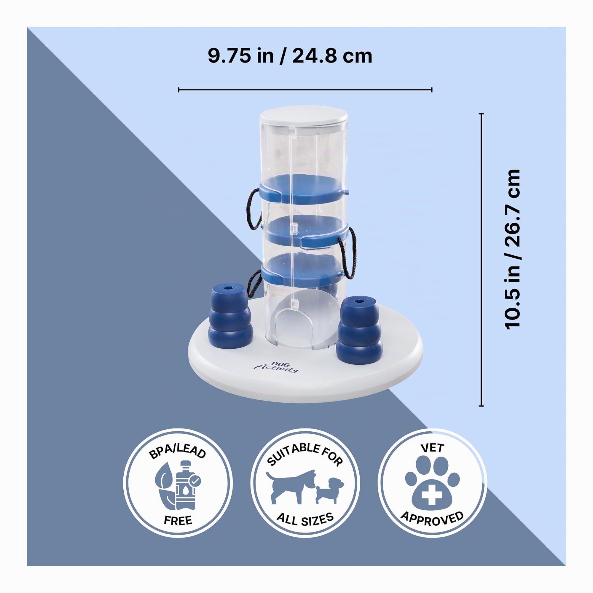 TRIXIE 32016 Torre di gioco di attività del cane, Livello 2, ø 25 × 27 cm