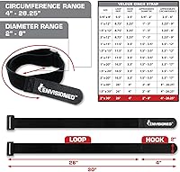 Vista 2 de Correas de terciopelo de 2 x 30 pulgadas – Paquete de 6 correas reutilizables de microfibra suave al tacto