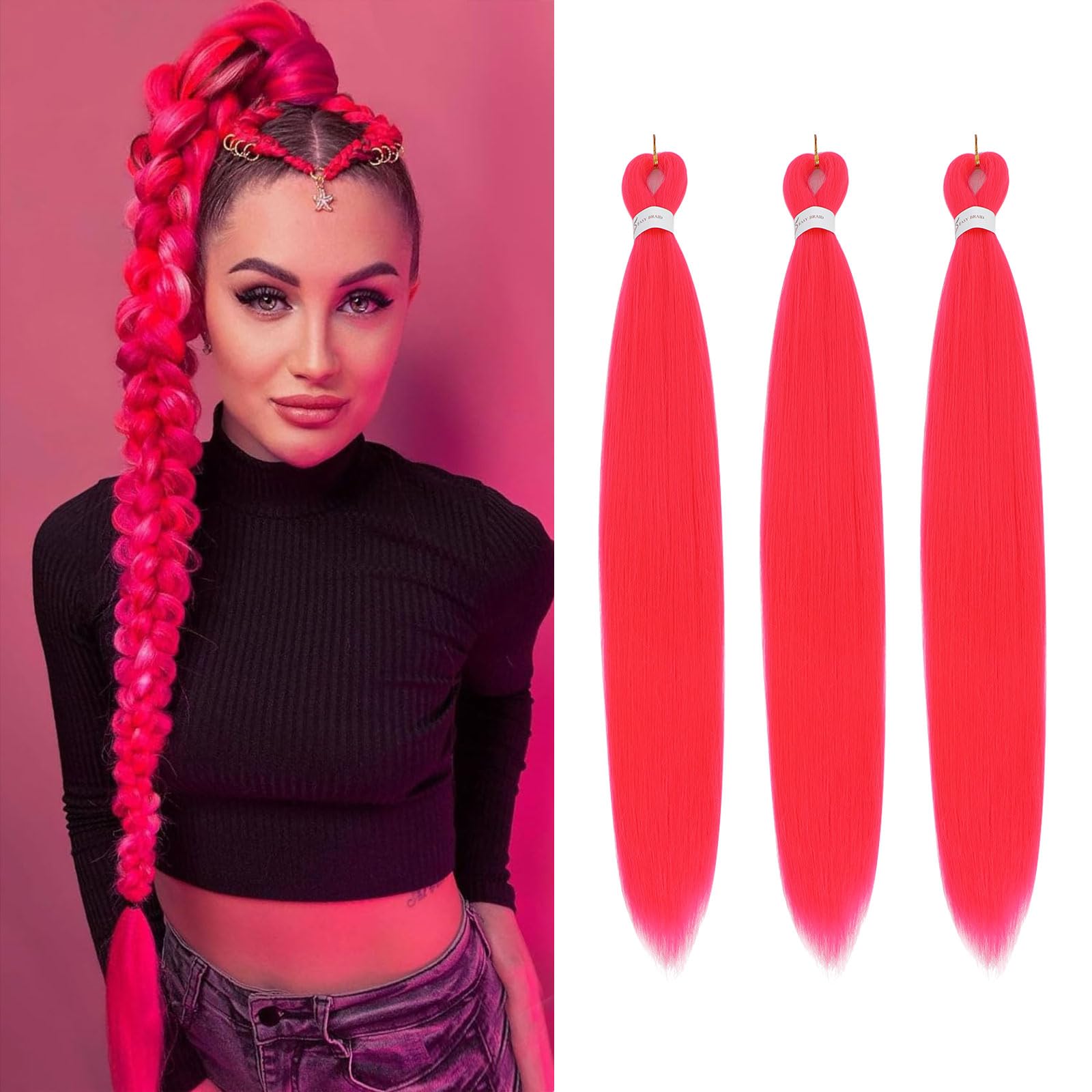 Easy Braid Pre stretched Braiding Hair Extensions