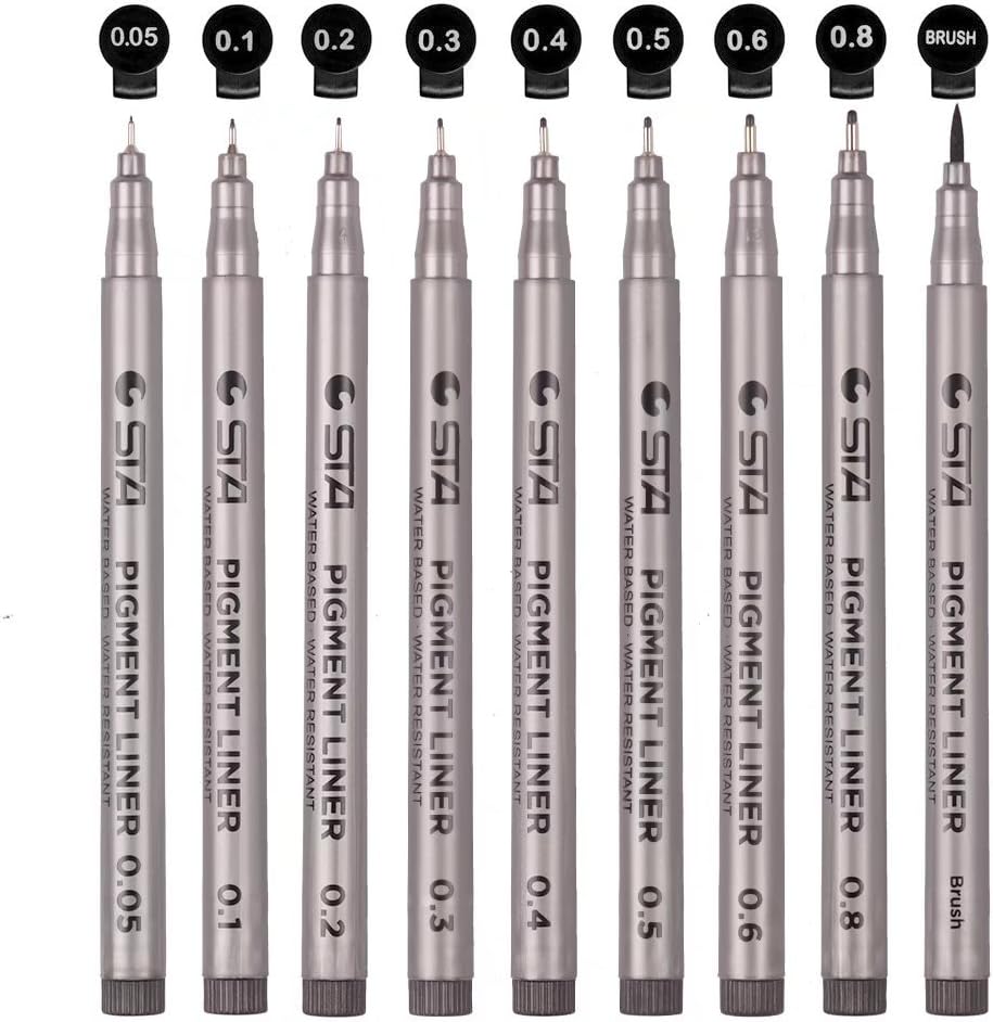Buy Black Microline Pens for Drafting Ultra Fine Point Technical