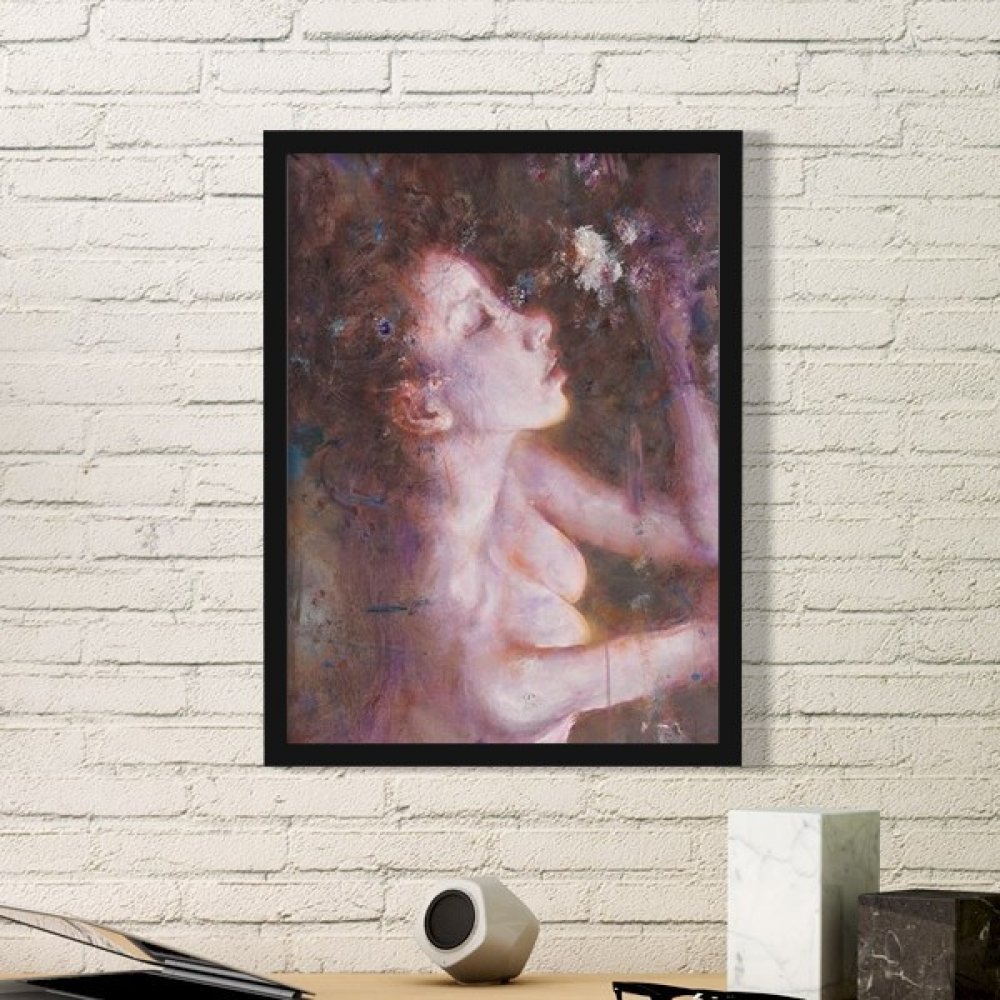 Peinture à l'huile E Minor Xjj Cadre Photo Rectangle Bois Décoration