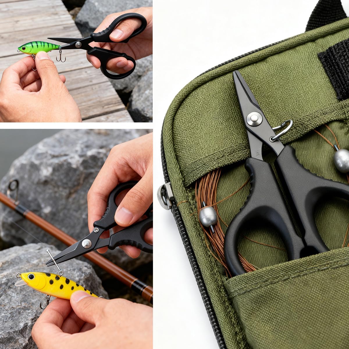 Fillet Knife Set for Beginner, Fishing Pliers Precisely, Fish Measuring Tape, Non Slip Grip Fishing Knife, Saltwater Fishing Accessories, Great Value Fishing Tackle - Image 5