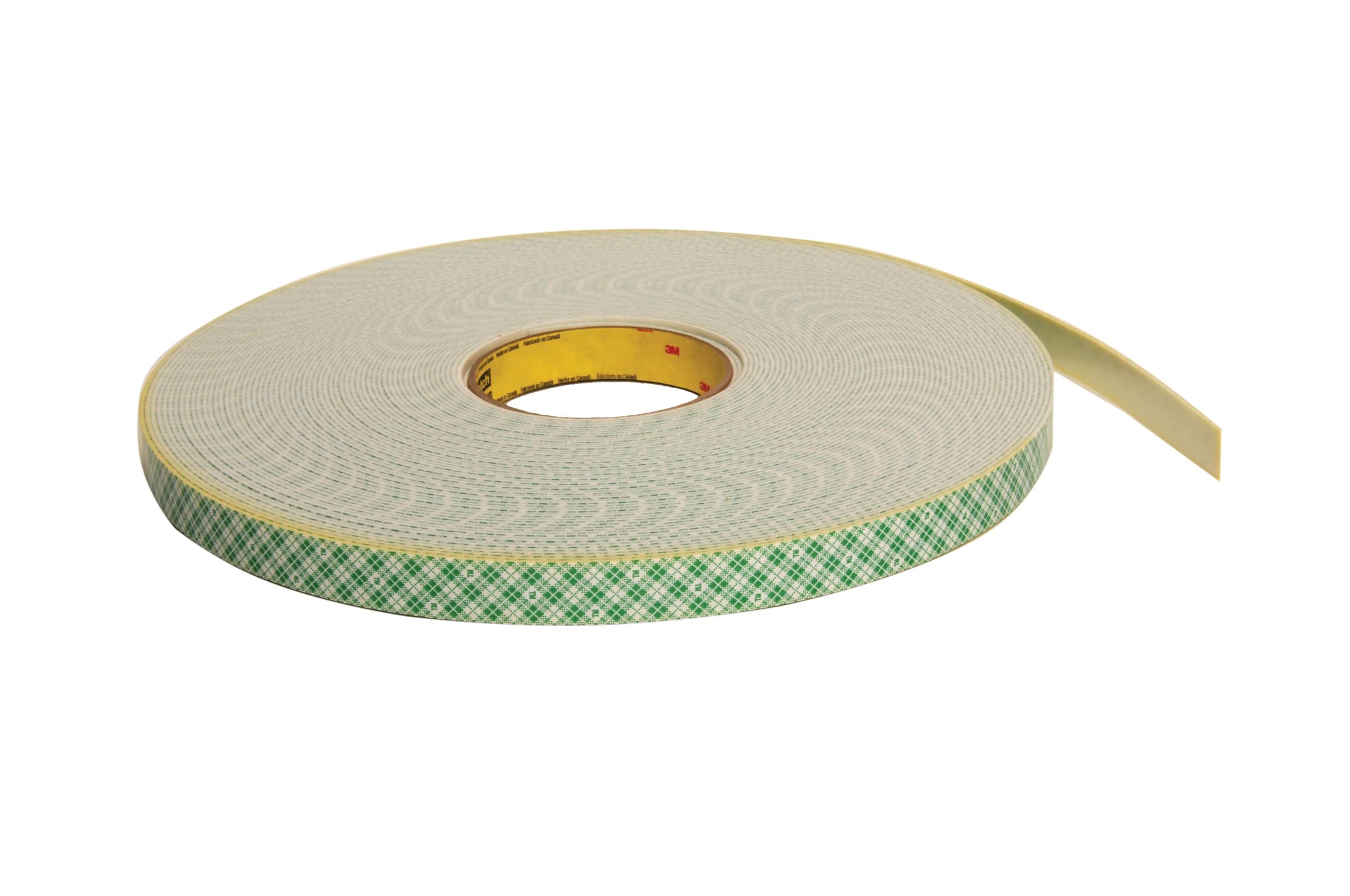 Double Coated Urethane Foam Tape 4026 – Double sided sticky tape for bonding, attaching and mounting, 19 mm x 33 m - 1 x roll of white foam tape