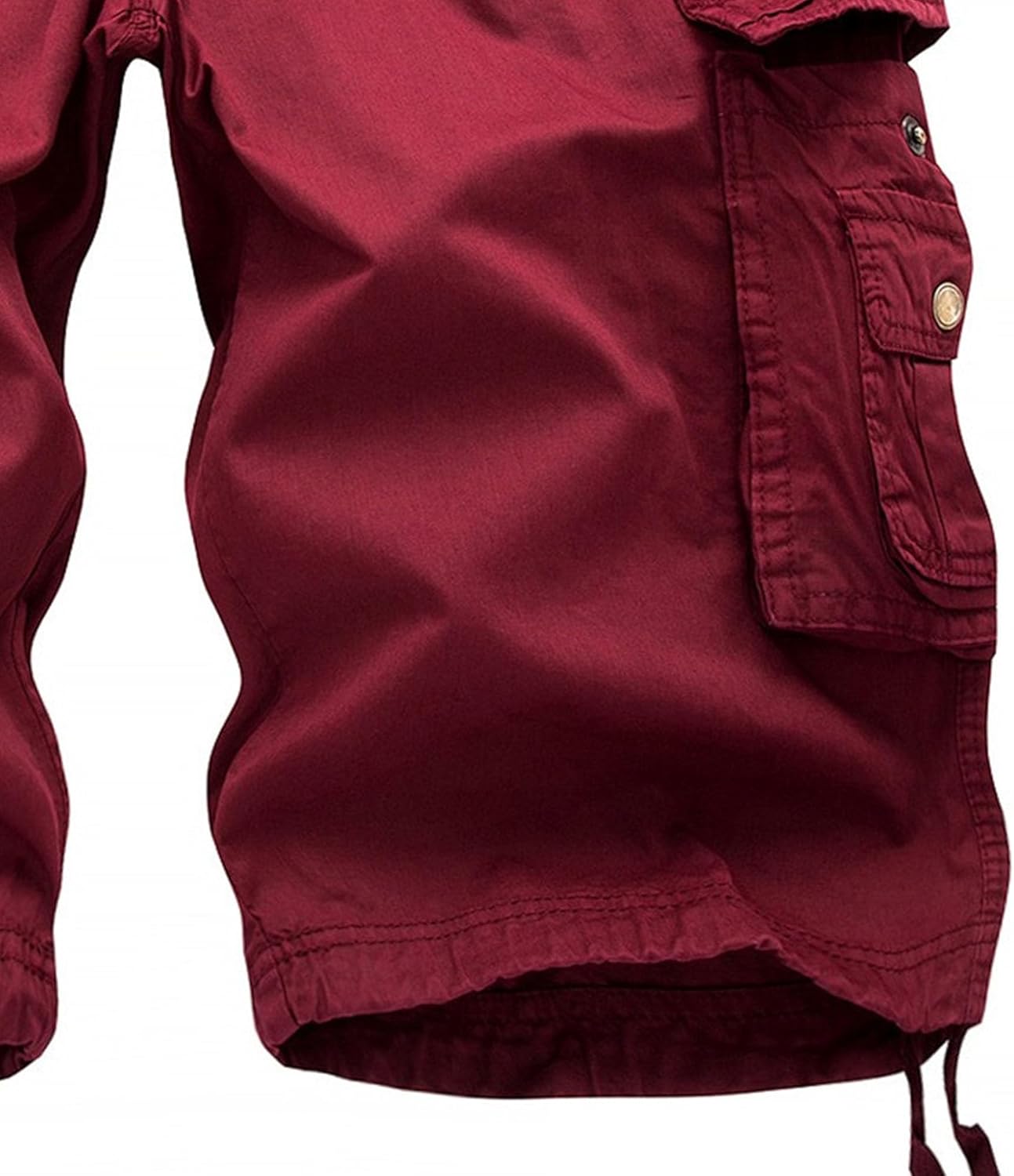 Men's 2 Pack Multi-Pockets Military Shorts Casual Loose Fit Twill Cargo Shorts Relaxed Classic Zipper Outdoor Short