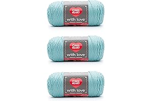 Red Heart with Love Iced Yarn - Aqua