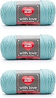 Vista 37 de Red Heart with Love - Hilo de seda de maíz, paquete de 3 unidades de 6.98 oz/7 onzas, acrílico, 4 medianos (peinado), 370 yardas, tejido/ganchillo