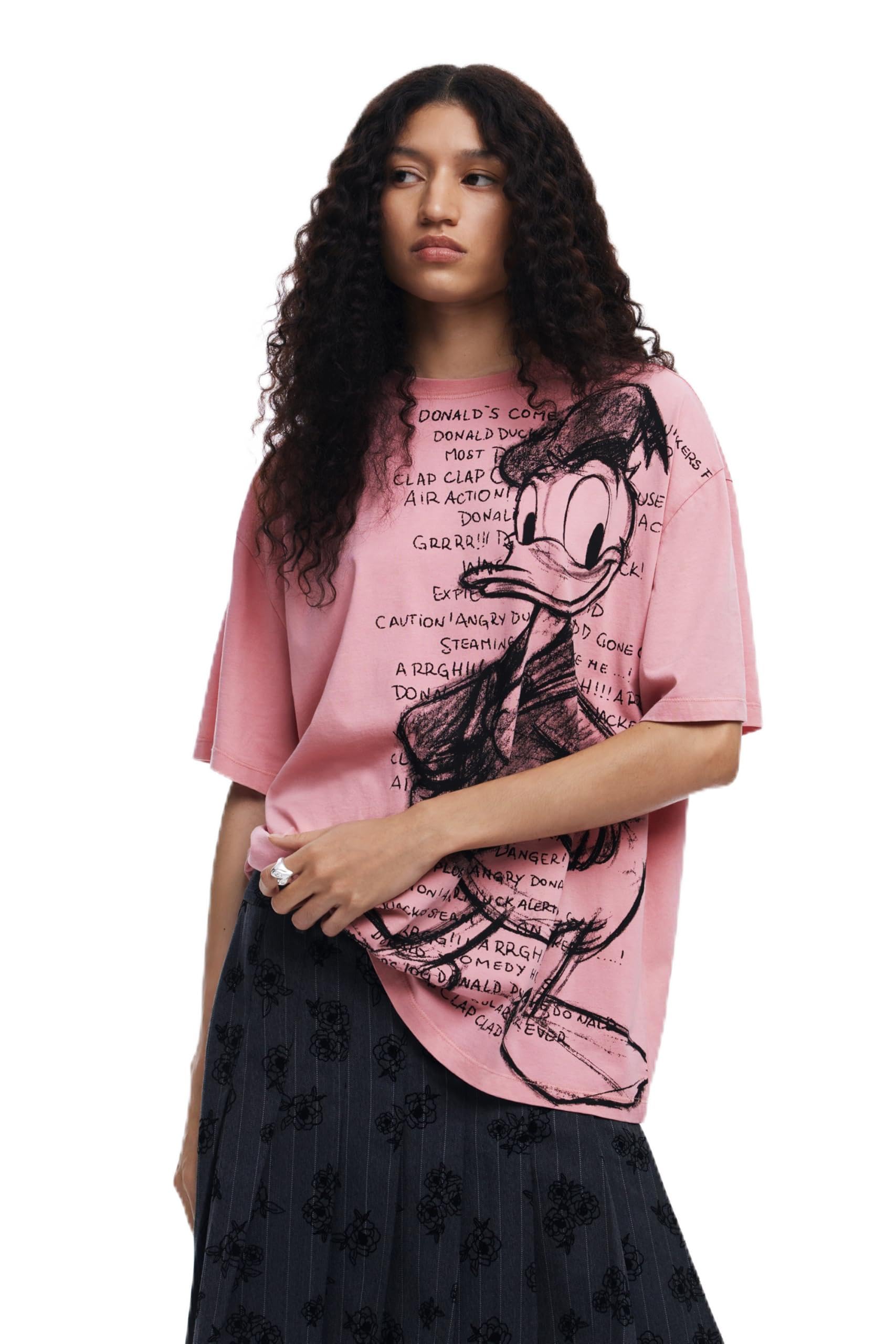 Desigual Women's Ts_Donald T-Shirt, red, XL