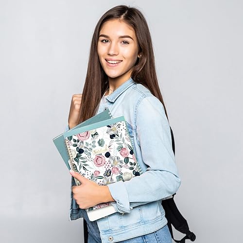 Miniatura 8 de Cuaderno de espiral  Cuadernos encuadernados en espiral, 8.5 x 11 pulgadas, cuaderno de diario con papel grueso y bolsillo trasero, 144 páginas, con