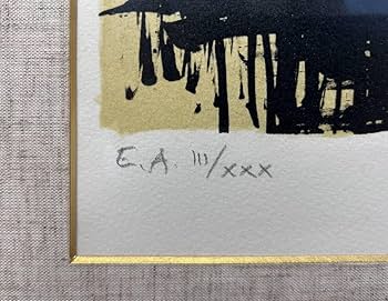 Amazon｜真作額装〈ベルナール ビュッフェ〉陶器のある静物 リトグラフ