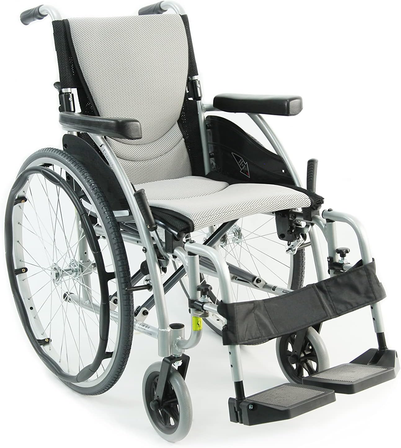 Karman S-115 25 lbs Ultra Light Ergonomic Wheelchair with Removable Footrest Red Color : Everything Else