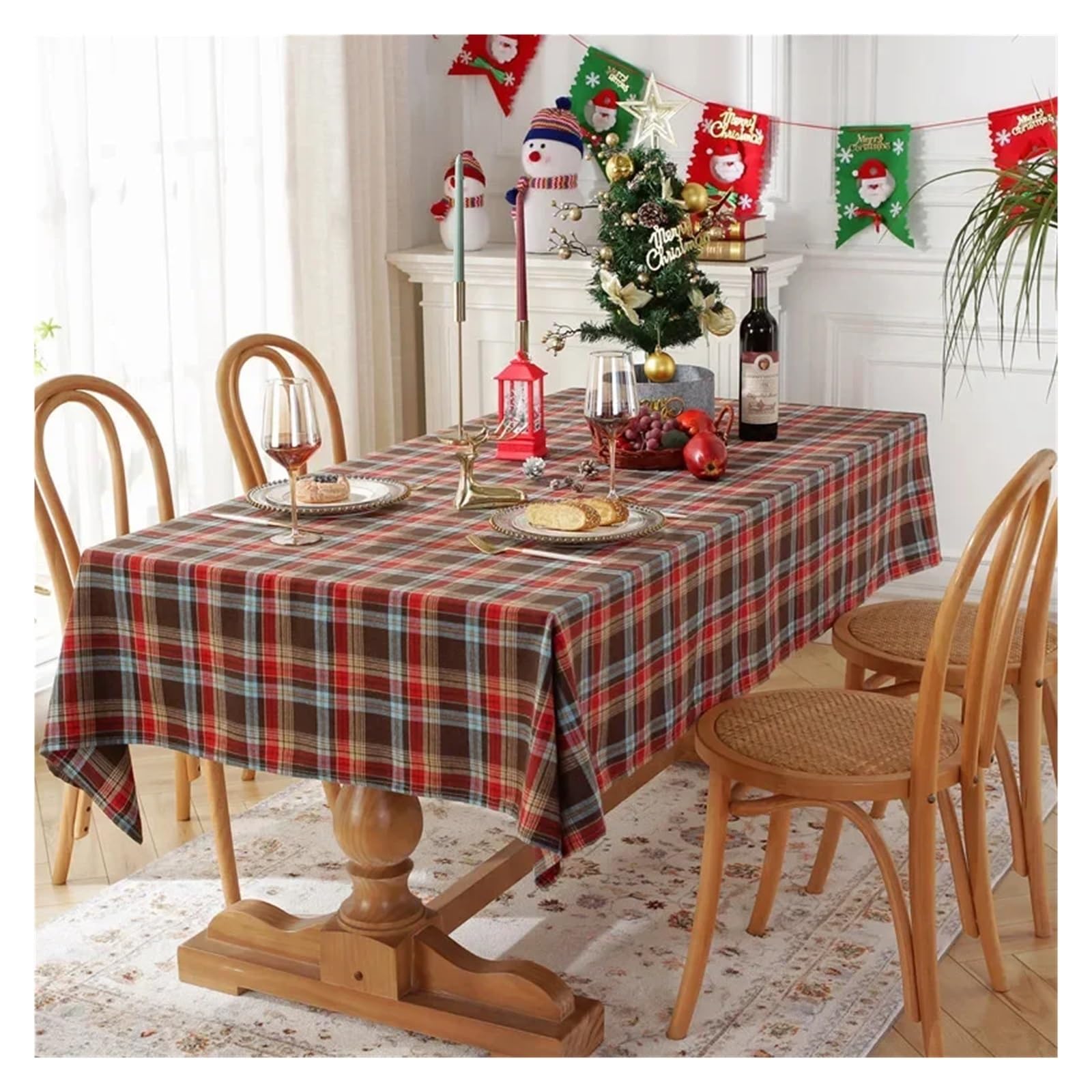 Aquazolax Nappe Plaid Nappe Pour Dîner De Famille Rustique 60