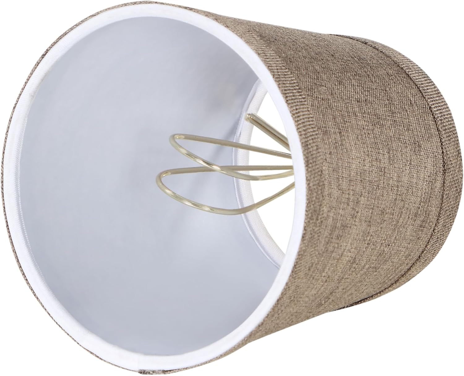 Aspen Creative 51013-9, Empire Clip-On Chandelier Lamp Shade, Iron, 3" Top x 4" Bottom x 4" Slant Height, Set of 9