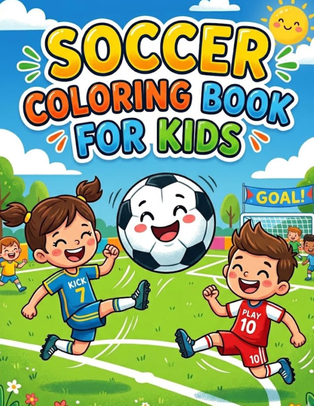 Soccer Coloring Book for Kids: Fun Soccer Coloring Pages with Educational Facts and Teamwork Lessons for Ages 4–11