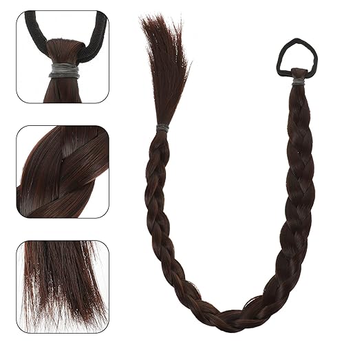 Miniatura 5 de LALAFINA Pelucas de cola de caballo para mujer, extensiones de cabello sintético trenzado, extensiones de cola de caballo trenzadas