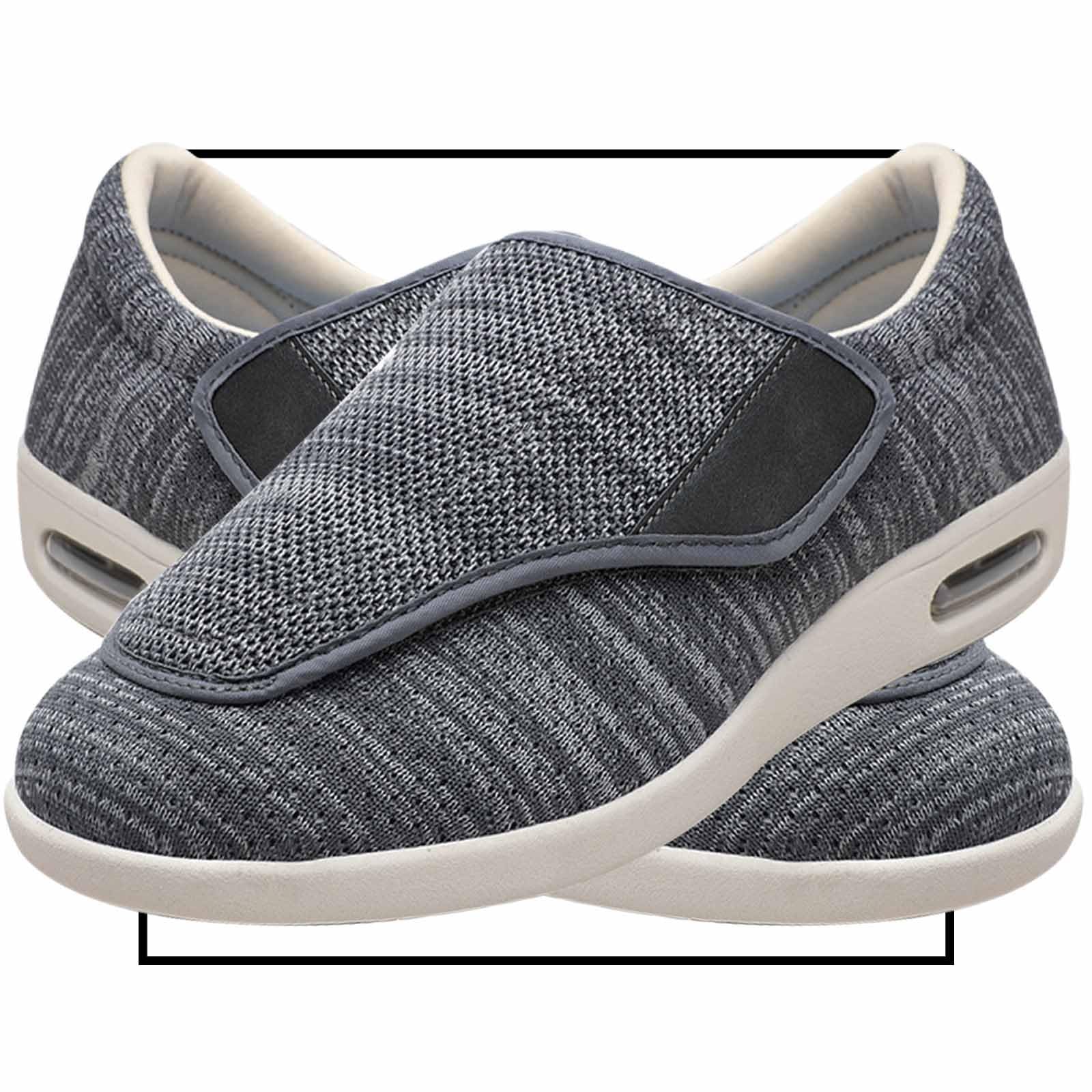 Diabetiker Schuhe Herren Extra Weit mit Klettverschluss überbreite weiche Gesundheitsschuhe Herren für Dicke breite Füße Medizinische Schuhe Rehaschuhe