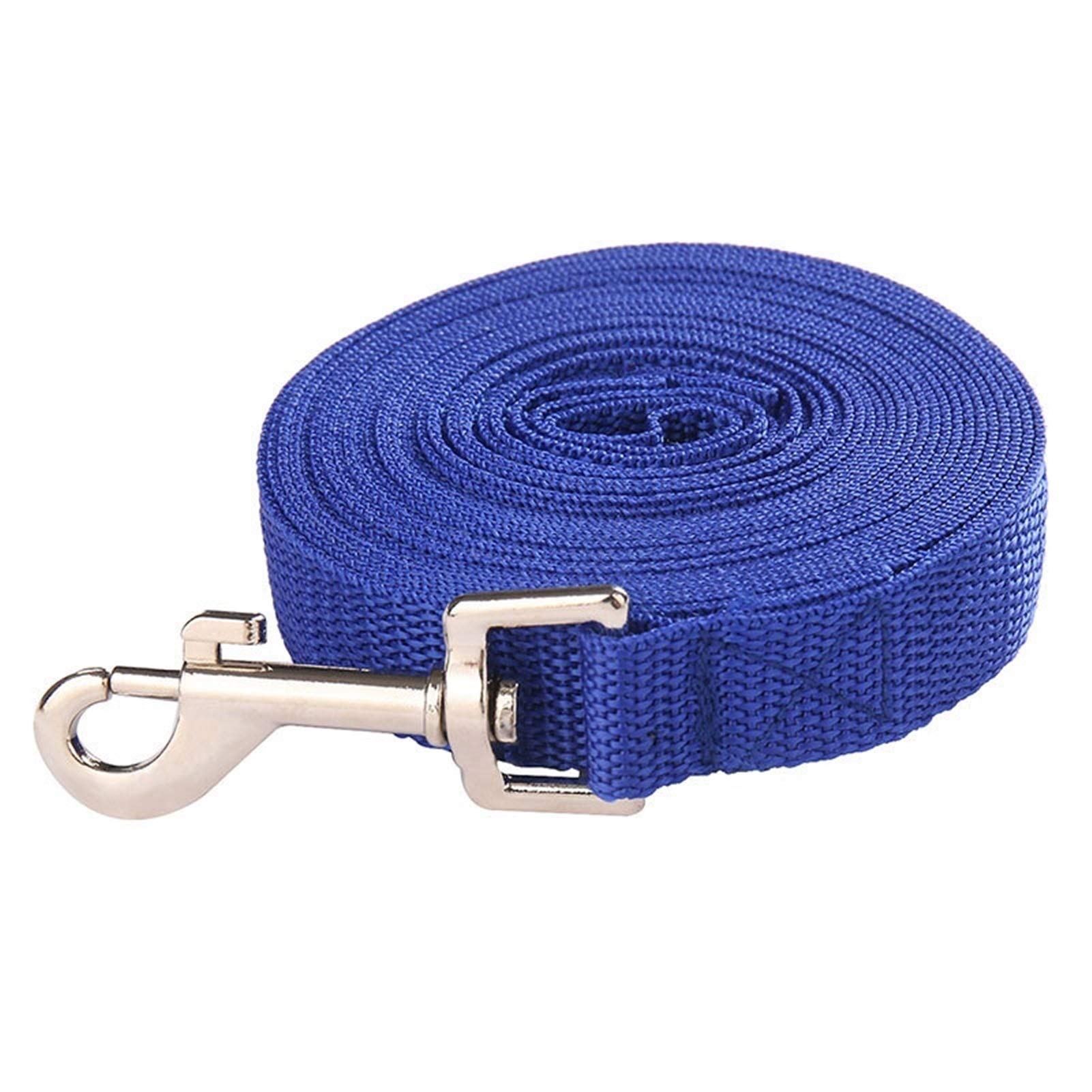 Correa De Perro para Perros Grandes Pascua Cachorro Caminando Entrenamiento Cuerda Gran Perro Nylon Cuerda Largas Correas Largas Strong (Color : Blue, Size : 50 m x 2.0 cm)