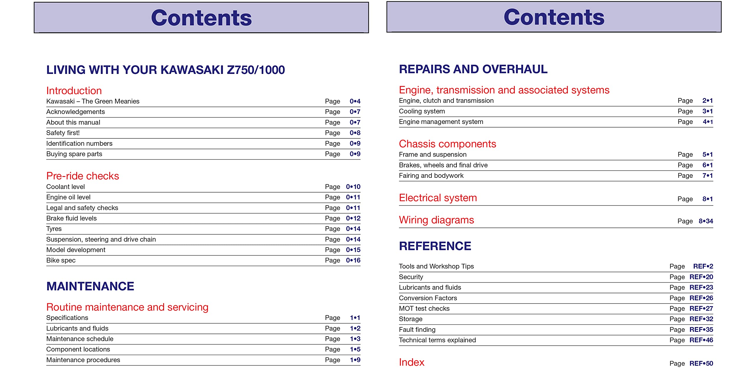 Kawasaki Z750 & Z1000 (03 - 08): Service and Repair Manual (Haynes Service and Repair Manual Series)
