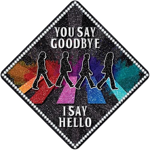 Miniatura 3 de Tassel Toppers - Tapa de graduación de los Beatles, decoraciones de gorra de graduación o accesorio de agradecimiento