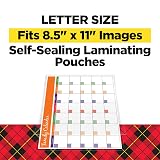 Scotch Self-Sealing Laminating Pouches, Letter Size 8.5×11″ (9×11.5″ Pouches), 10-Pack – Clear, Photo Safe, No Laminator Needed for Home, Office or Classroom – view 2