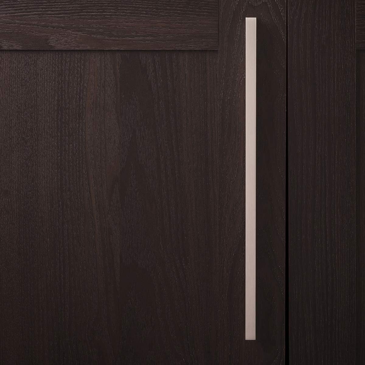 Hickory Hardware 1 Pack Solid Core Kitchen Cabinet Pulls, Luxury Cabinet Handles, Hardware for Doors & Dresser Drawers, 12 Inch Hole Center, Toasted Nickel, Streamline Collection