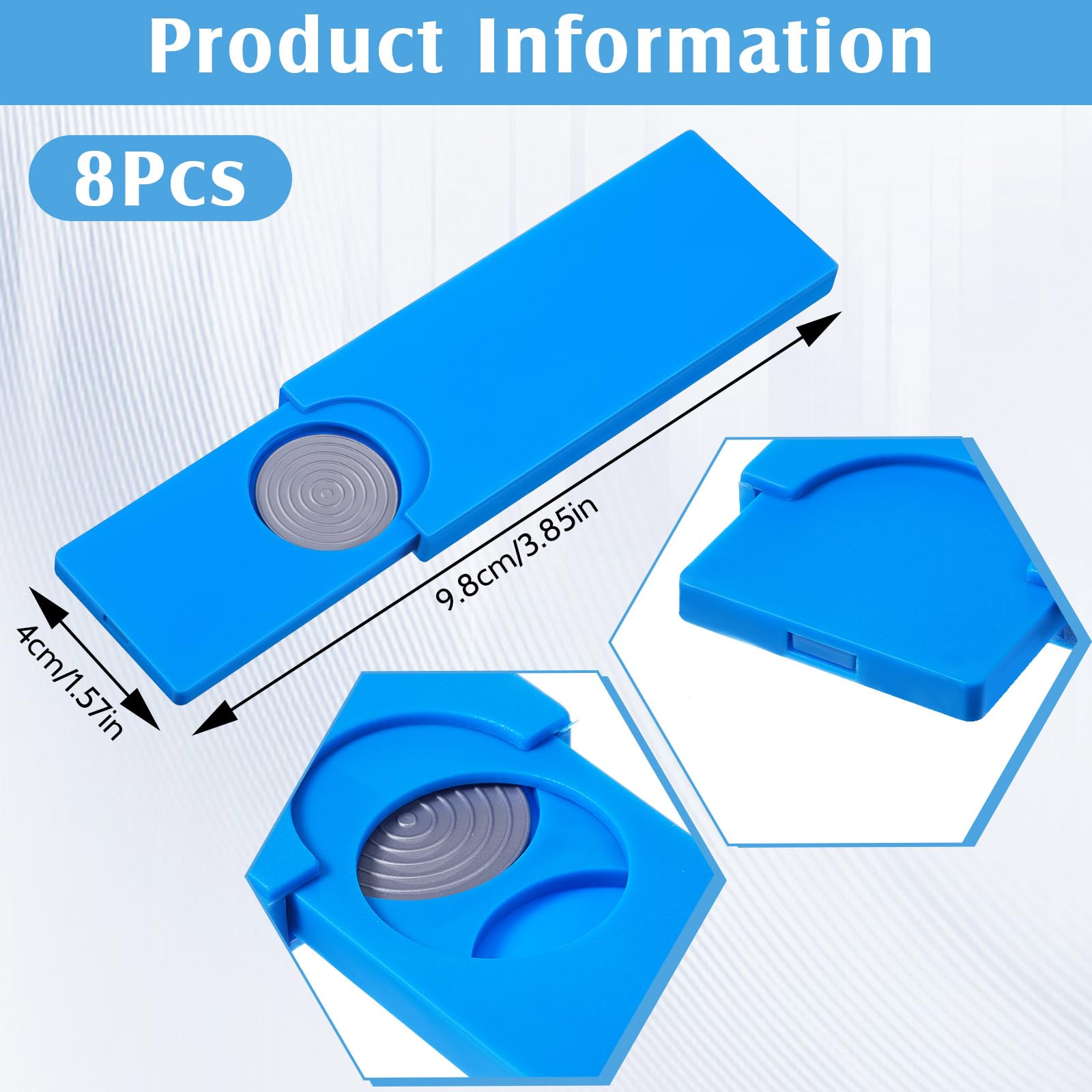 8 unids Magic Trick Coin Slider Cases Magic Coin Desapareciendo Caja mágica Recuerdos de Fiesta Juguetes Escenario Mago Accesorios Truco de Magia Accesorios Truco de Magia 2